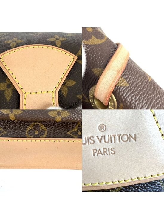 Louis Vuitton Backpack Montsouris GM Monogram Canvas Brown Gold Vintage main image 8